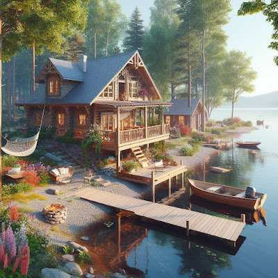 serene vacation lake house