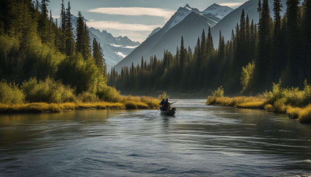 Arctic grayling fishing in Alaska