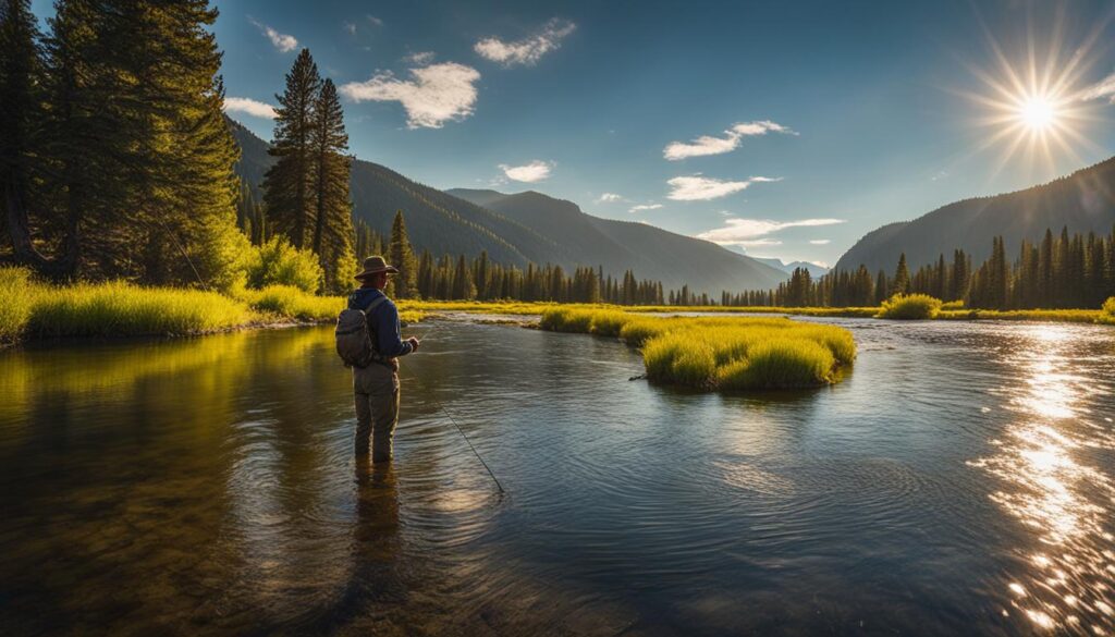 Fly fishing on the Madison River