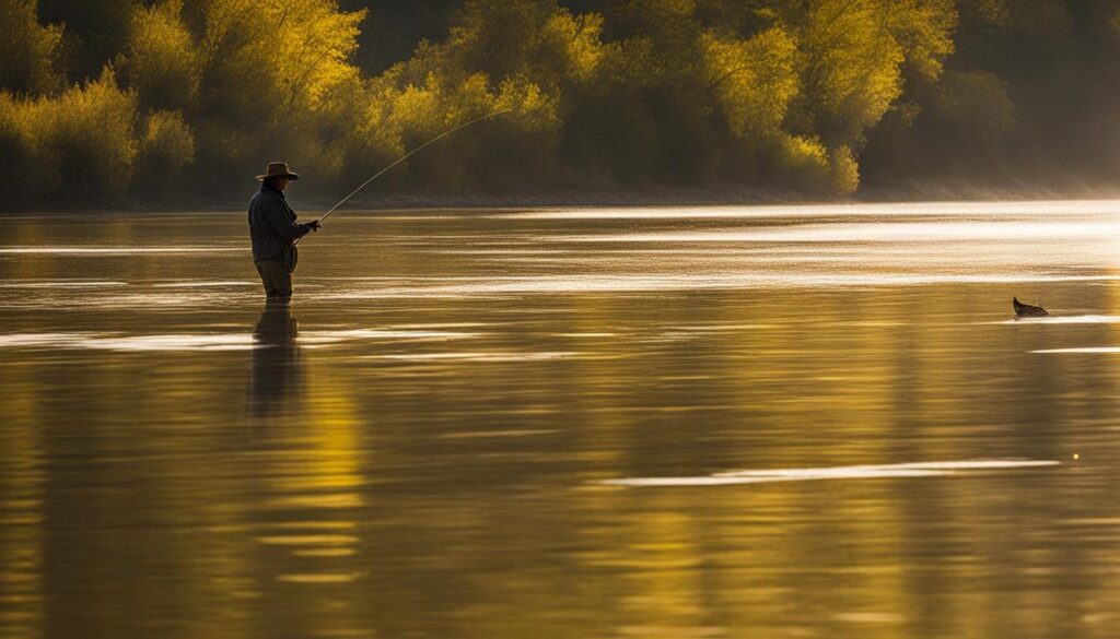 Kansas river catfish fishing