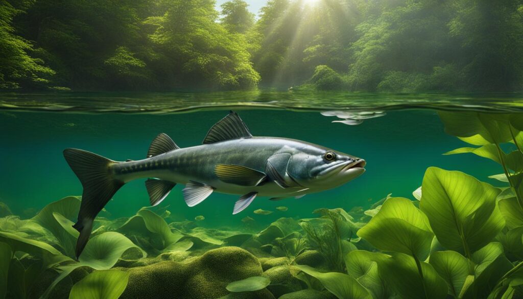 Trophy channel catfish in Lake Wilhelmina