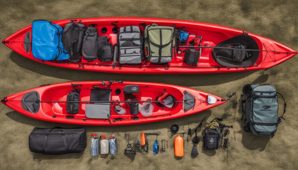 kayak fishing gear