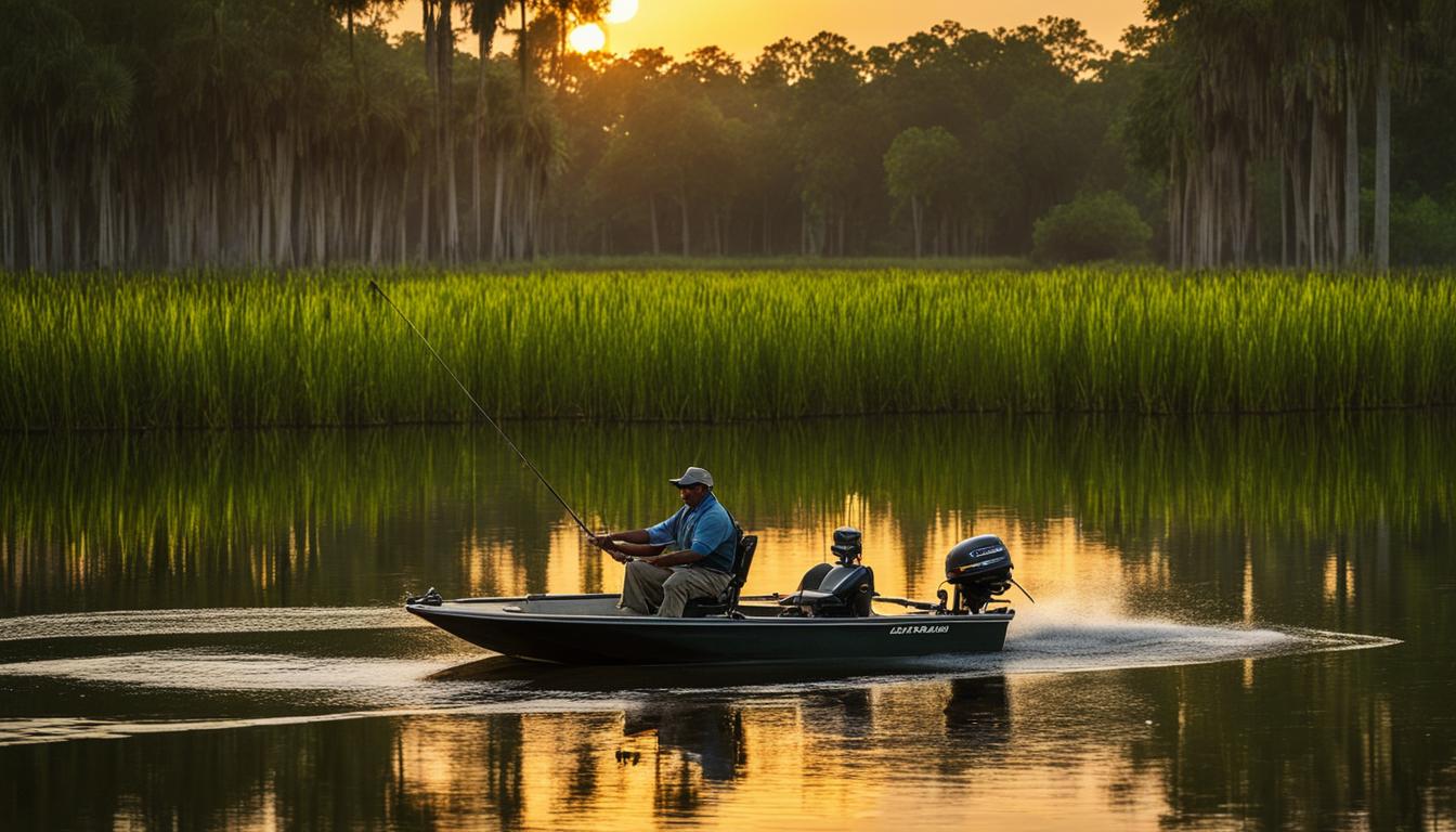 Bass fishing in Florida lakes and rivers