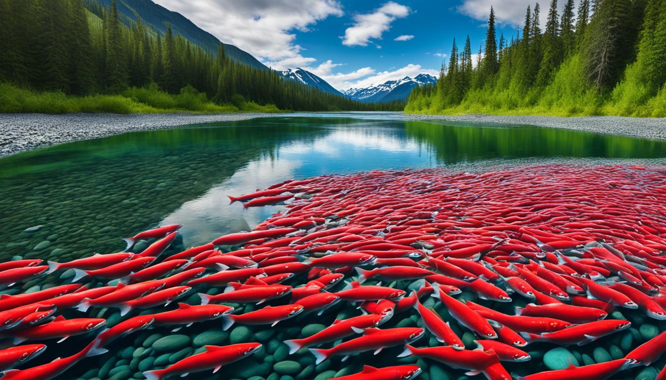 Alaska riverbank sockeye salmon techniques