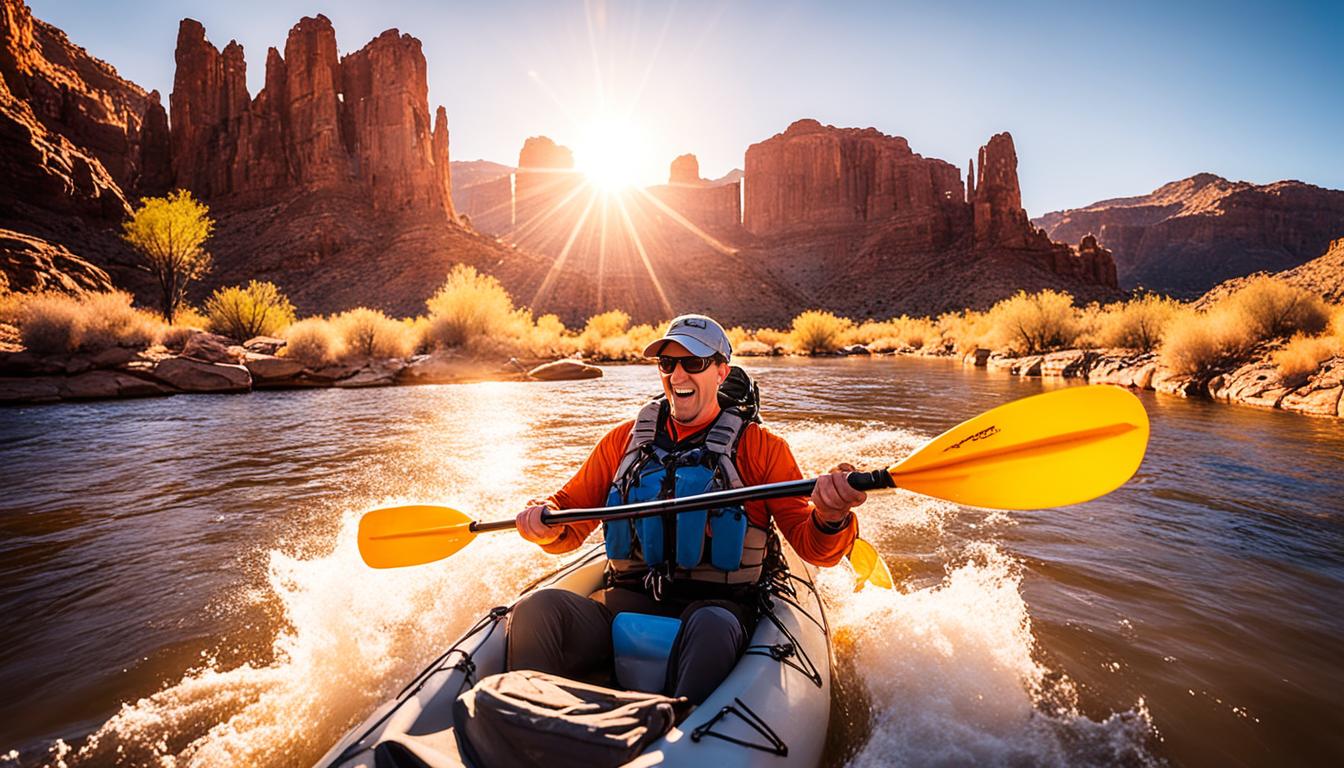 Arizona kayak angling for smallmouth bass