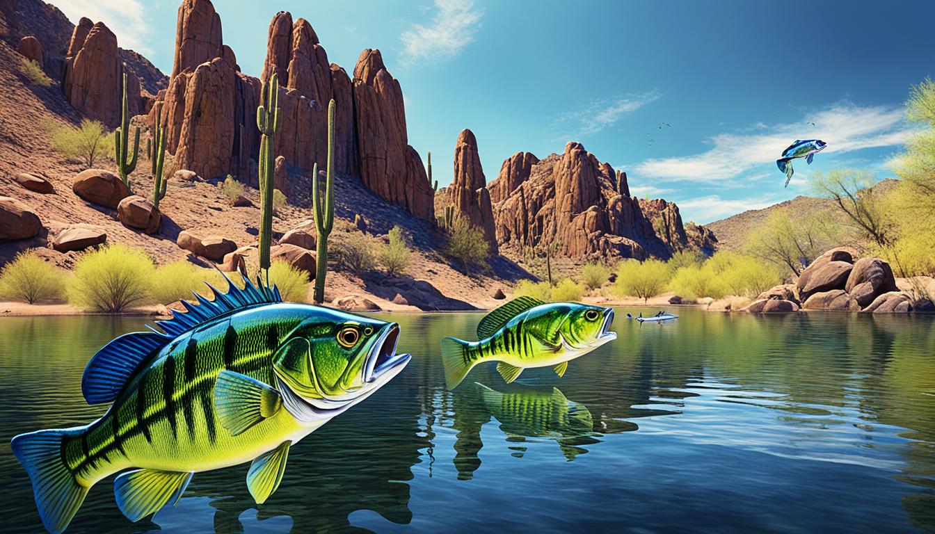 Saguaro Lake largemouth bass topwater lures