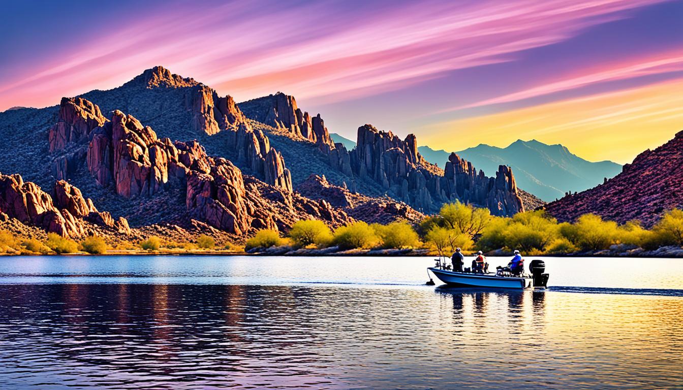 Saguaro Lake striped bass trolling with crankbaits