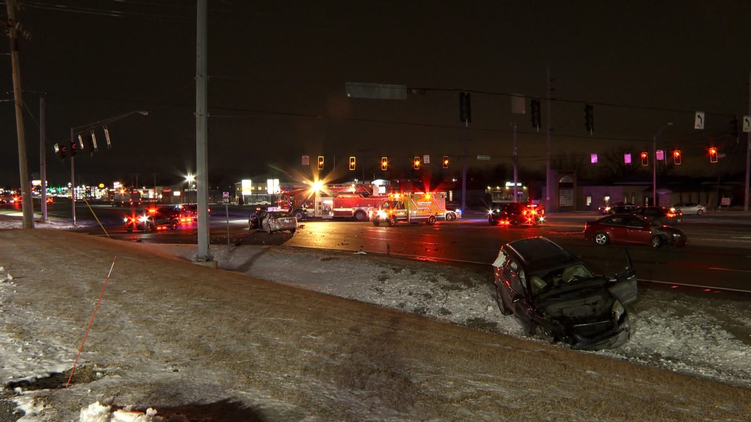 Evening Crash Shuts Down U.S. 30 in Merrillville