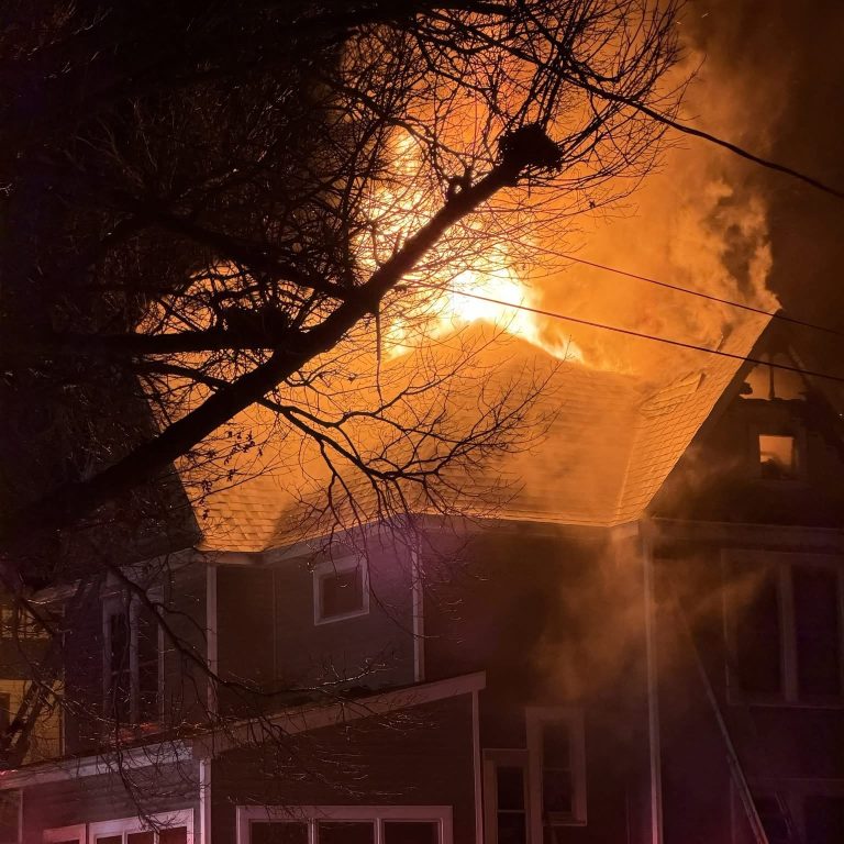 Two Hurt, Family Dog Saved in Late-Night North Grant Street House Fire