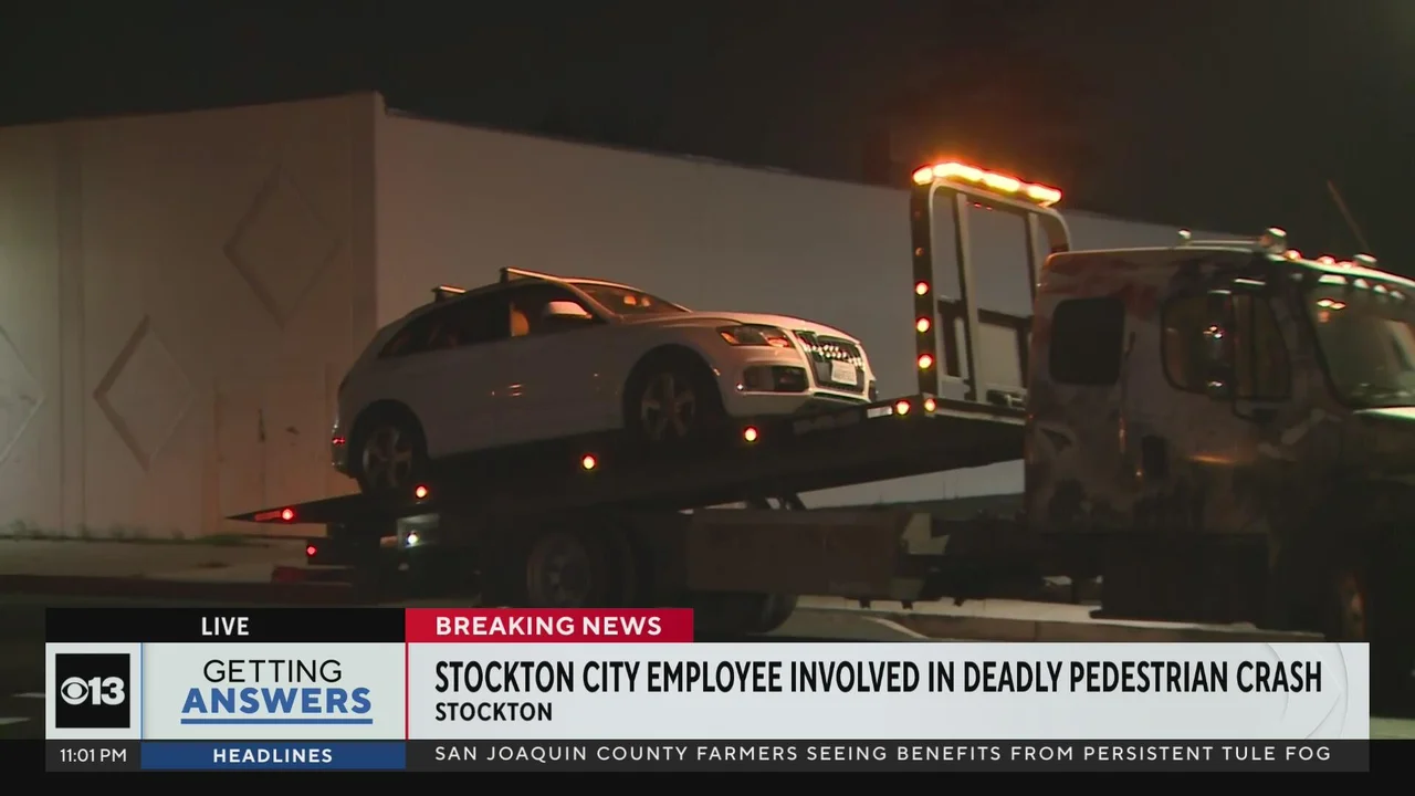 Stockton City Employee Involved in Crash That Killed One Pedestrian, Injured Another