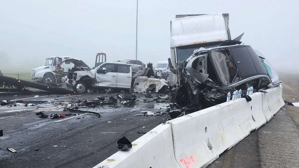 10 Injured After 59-Vehicle Crash On Highway 99 Near Earlimart