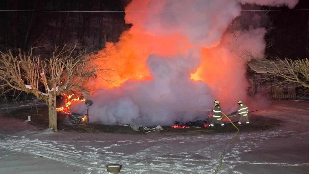 Firefighters Tackle Early Morning House Fire in Rural Calhoun County Amid Freezing Temperatures