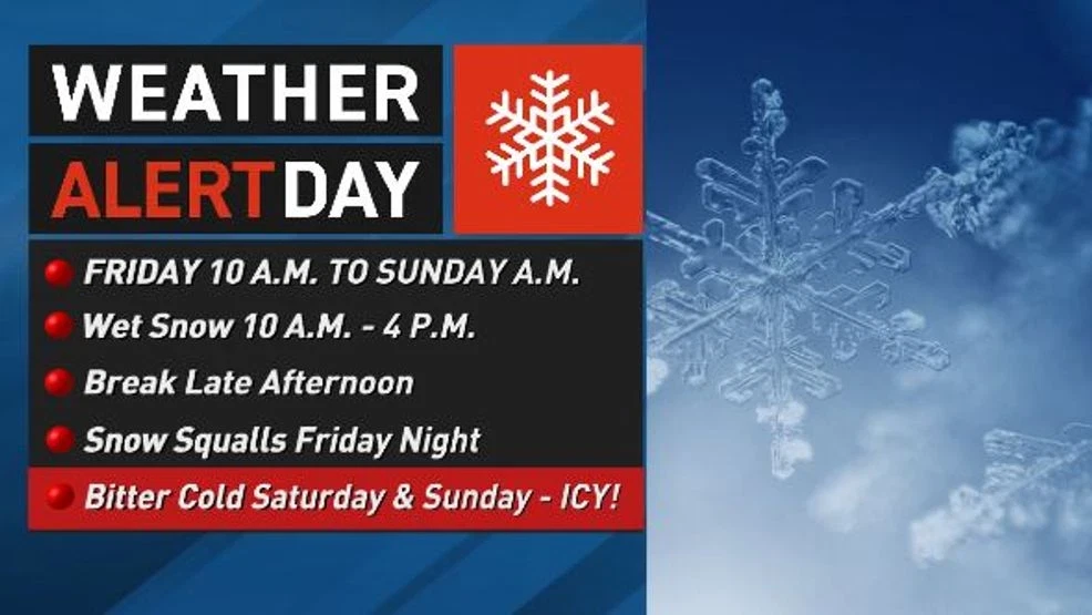 Snow returns Friday into Saturday with bitter cold this weekend