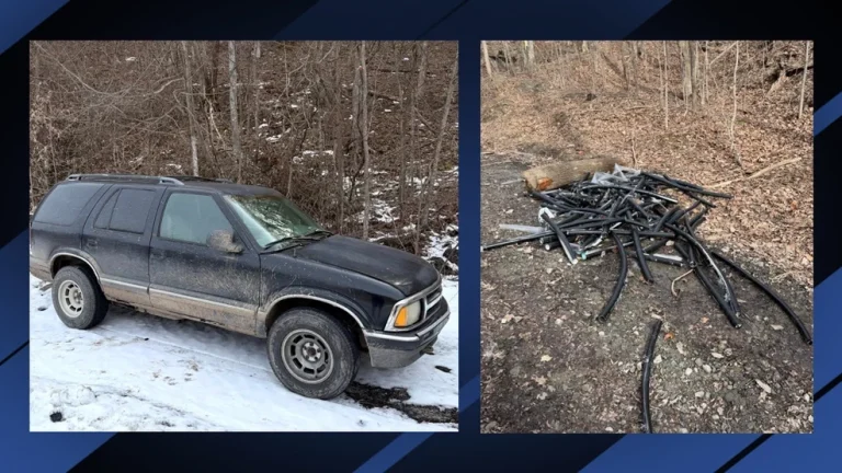Deputies search for suspects after vehicle and stolen phone line discovered in Mingo County