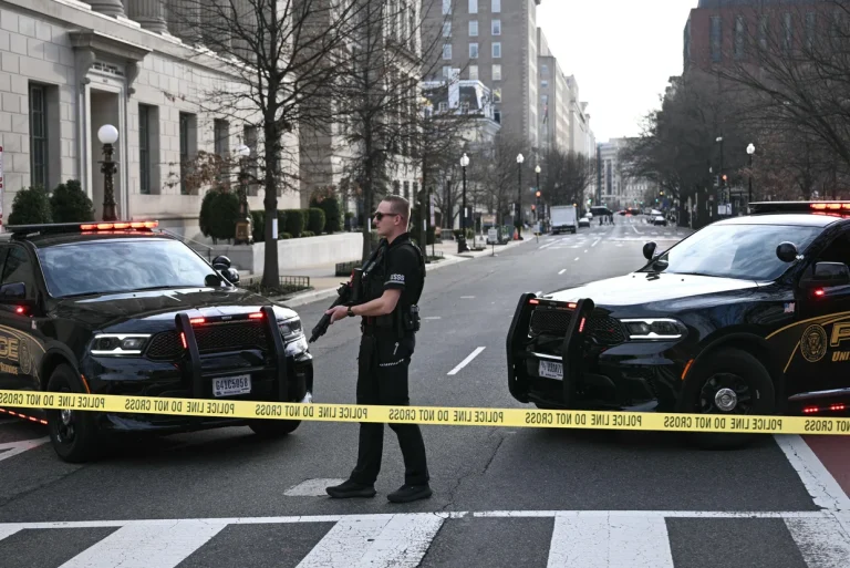 Vehicle crashes into barricade near White House, driver detained