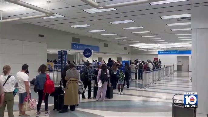 Long TSA Lines Hit South Florida Airports Amid Government Shutdown, ICE Deployment Plan Raises Concerns