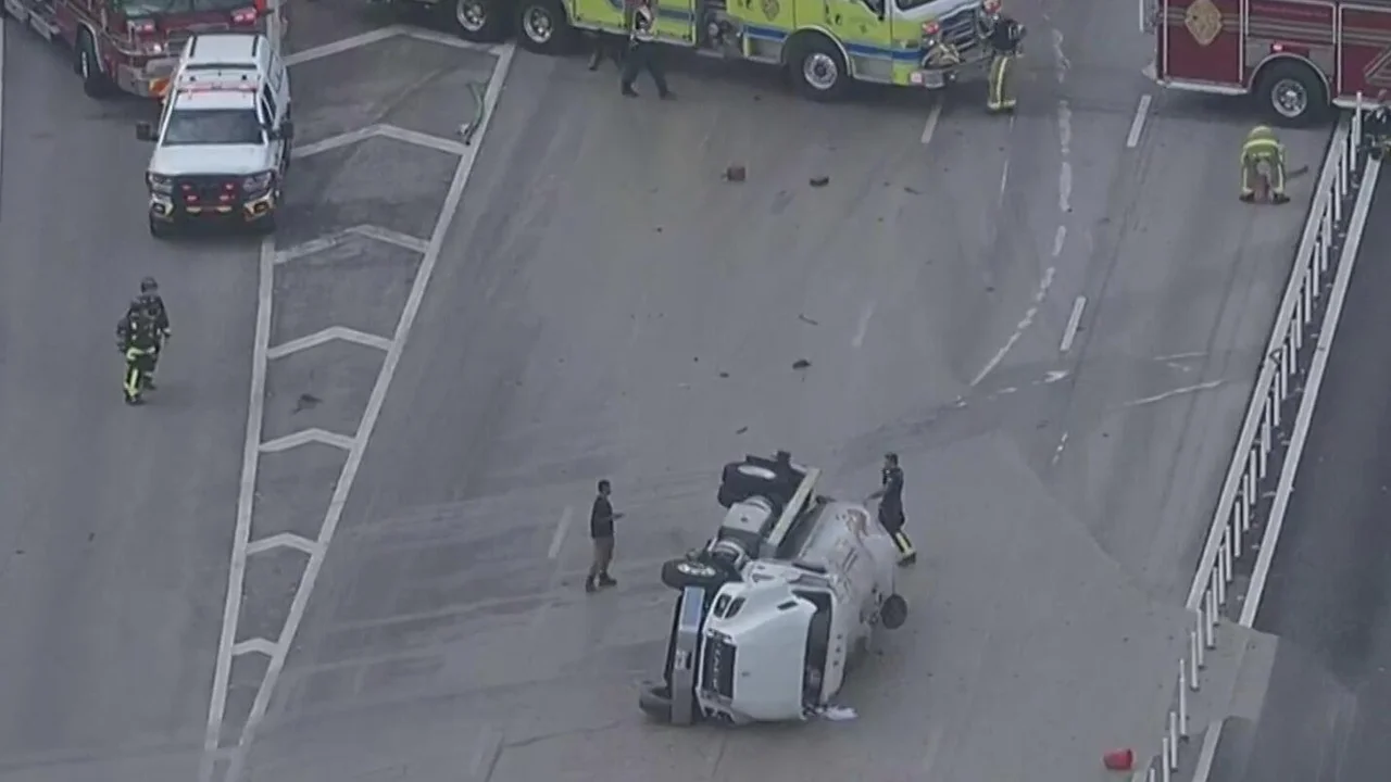 Major I-95 Crash in Broward County Shuts Down Northbound Lanes Near Pembroke Road